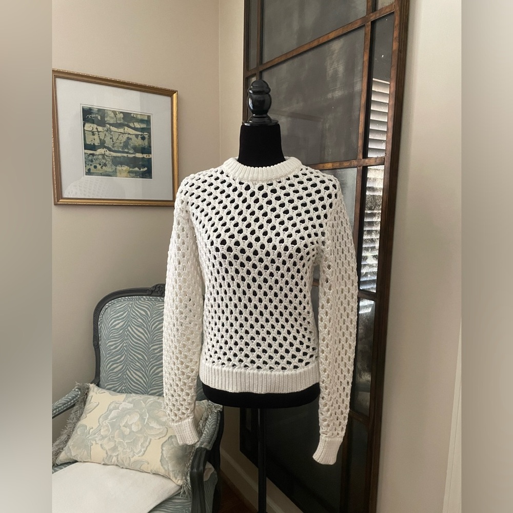 CARVEN OPEN STITCH SWEATER